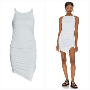 n:Philanthropy Bix Ruched Jersey Dress in Quiet Grey Small NWT